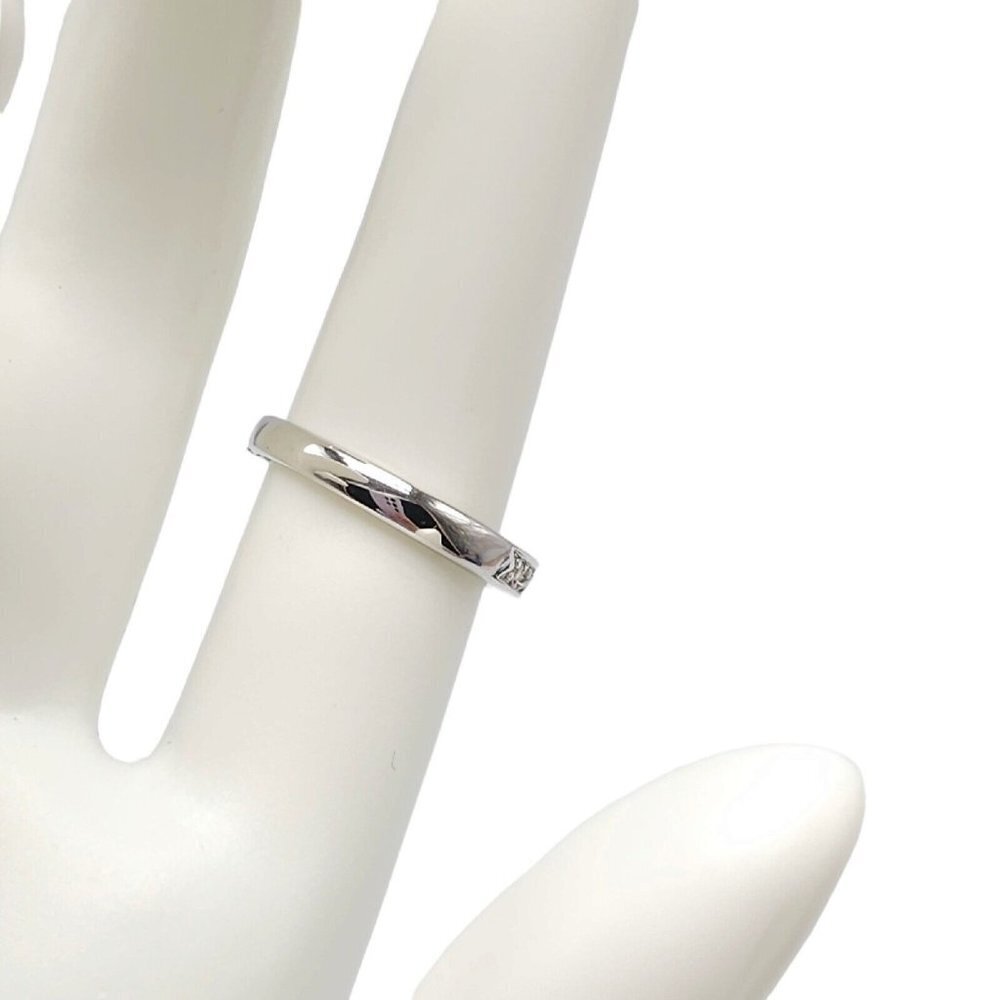 Blue Rectangle Clear Rhinestone Sterling Silver V… - image 4